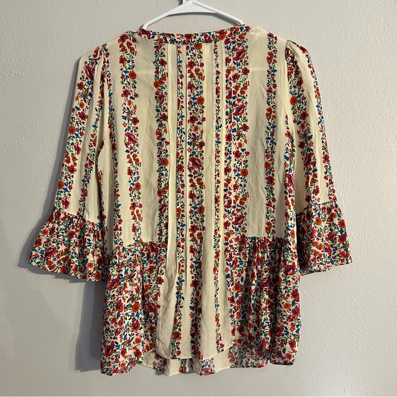 Anthropologie Maeve Floral Top Size 0 - Picture 4 of 7